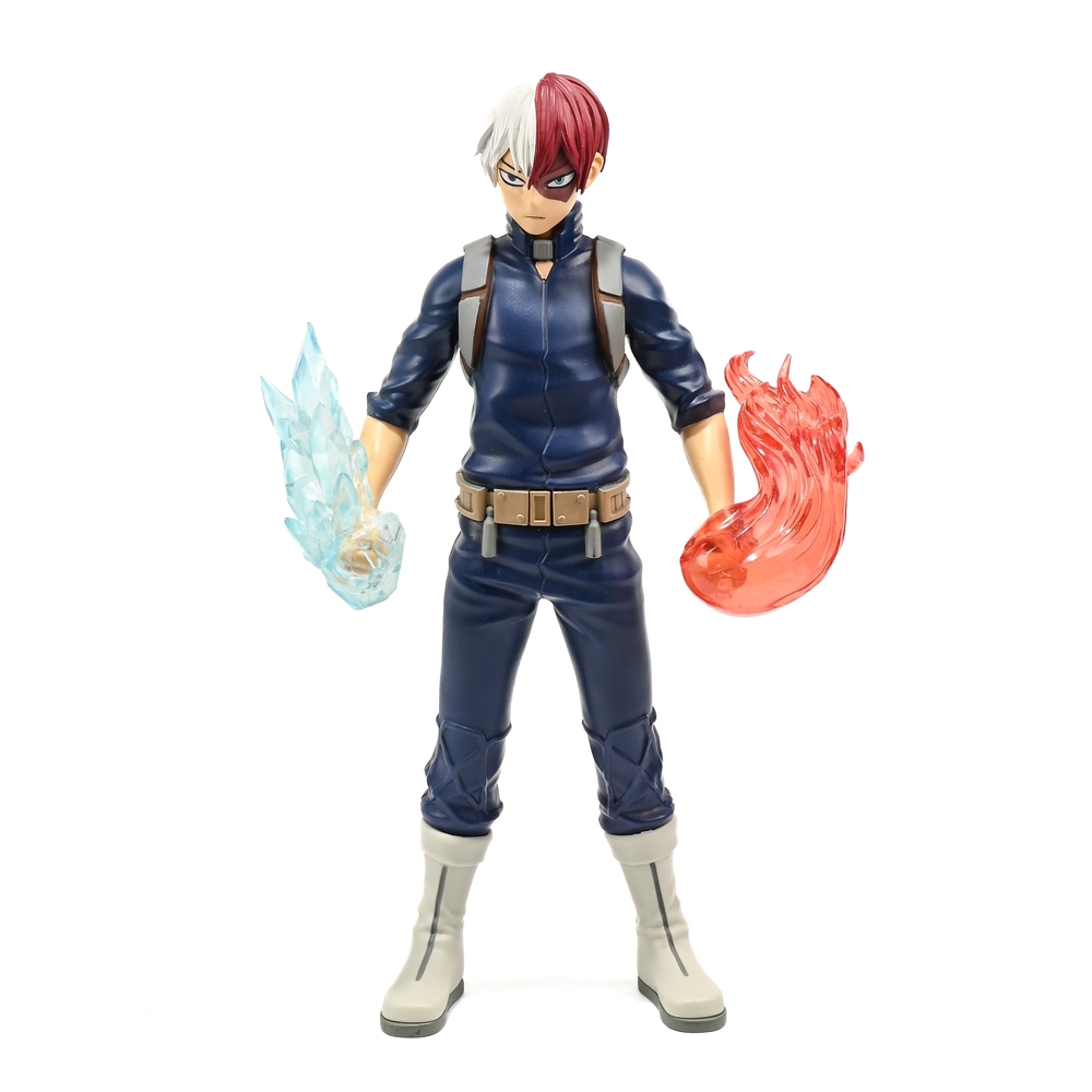 Action Figure with Red and Blue Elements